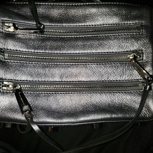 PEWTER REBECCA MINKOFF MINI 5 ZIP